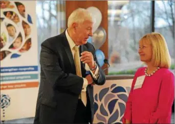  ??  ?? Board of Directors Chairman, Robert J. Bruce, and President, Frances M. Sheehan, at The Foundation for Delaware County’s Launch Event on March 1st at The Inn of Villanova.