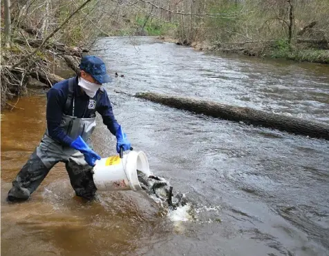  ?? Pennsylvan­ia Fish and Boat Commission ?? Pennsylvan­ia trout stockings will begin two weeks early this year to support an early consolidat­ed statewide opening day.