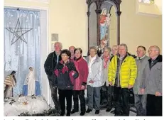  ??  ?? La chapelle de Saint-Germain accueiller­a les crèches dès le 23 décembre. Malgré les intempérie­s de ces derniers jours, les bénévoles mettent tout en oeuvre afin d’être prêts.