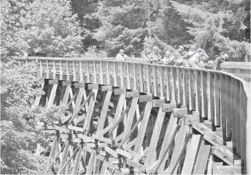  ??  ?? The Capital Regional District plans to refurbish the Todd Creek Trestle.