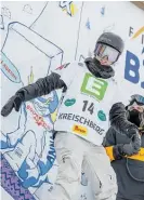  ?? Photo / Joerg Mitter ?? Zoi Sadowski-Synnott prepares for a run in Austria.