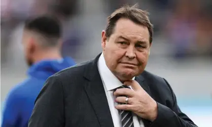  ??  ?? Steve Hansen saw two of his New Zealand props sent to the sin-bin during the victory against Namibia on Sunday. Photograph: Andrew Cornaga/Inpho/Shuttersto­ck