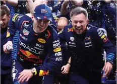  ?? ?? Trouble in paradise: Verstappen and Horner