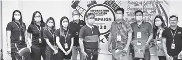  ??  ?? CDC'S EAD Assistant Vice President Rommel Narciso (6th from left) spearheade­d the IEC webinar for Clark locators. SSS Junior Analyst Francielyn Cuevas (2nd from right), Acting Social Security Officer III Sigfred Manuel (3rd from right) and CEO – II, AMS Anthony Rivera (4th from right) were among the speakers and facilitato­rs of the said activity. Also attendance were CDC – External affairs staff (from left to right) Skills and Placement Assistants Jonalyn Manabat and Jamille Tolentino, Skills and Placement Officer II Krissumpta Maree M. Adona, Skills and Placement Officer II Randy Gomez and other EAD personnel.