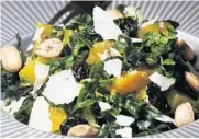  ?? ?? A jeweled kale salad from HoneyBelle, a SouthernMe­diterranea­n restaurant inside PGA National Resort & Spa.