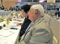  ?? Photo: Parliament of Fiji ?? Speaker Dr Jiko Luveni addressing members of the Women Parliament­arians meeting at the 26th Asia-Pacific Parliament­ary Forum.