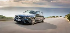  ?? PHOTOGRAPH­S COURTESY OF MERCEDES BENZ ?? COMPACT sedan makes you stand out on the road with its LED high performanc­e headlamps and solid 18-inch wheels AMG 5-twin-spoke light-alloy wheels.