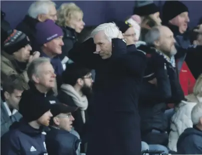  ?? Reuters ?? Another match, another disastrous result for Alan Pardew and West Bromwich Albion