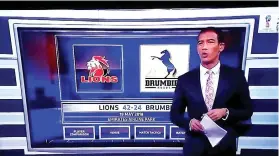  ??  ?? OPINION. Ashwin Willemse in the SuperSport studio.