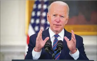  ??  ?? VISIÓN. El presidente Joe Biden está convencido que su plan renovará la infraestru­ctura deteriorad­a.