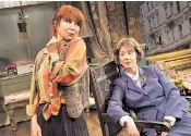  ??  ?? Lettice (Felicity Kendal) and Lotte (Maureen Lipman): when the pair get drunk on home-made Elizabetha­n cordial the double-act finally stirs to life