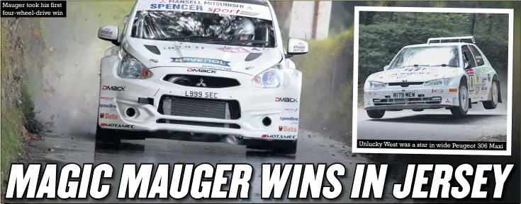  ?? Photos: Fiona Le Gros Photograph­y, Ger Leahy ?? Mauger took his first four-wheel-drive win