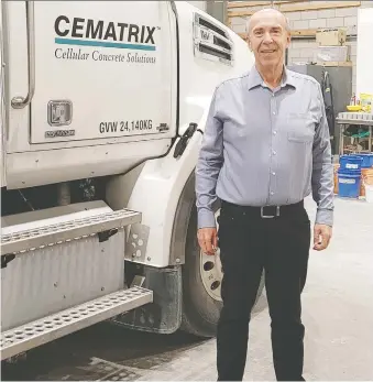  ?? CEMATRIX ?? Jeff Kendrick is the head of Cematrix, now North America's largest cellular concrete supplier.