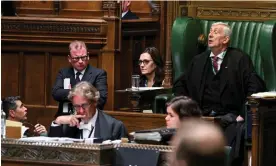  ?? Photograph: Maria Unger/UK Parliament/Reuters ?? Lindsay Hoyle told the Commons on Monday that the MPs ‘who needed to be told, were told’.