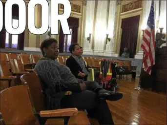  ?? TRENTONIAN FILE PHOTO ?? Trenton deputy clerk Cordelia Staton sitting in the front row of a council meeting.