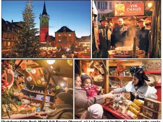  ?? (Photos Office de tourisme Obernai) ?? L’hebdomadai­re Paris-Match fait figurer Obernai, où La Seyne est invitée d’honneur cette année, en quatrième position dans son “top ” des marchés de Noël.