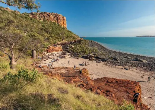  ??  ?? Remote coastal sites, such Raft Point, will be accessible to adventurou­s travellers joining Mike Cusack on our tour of the Kimberley in 2017.