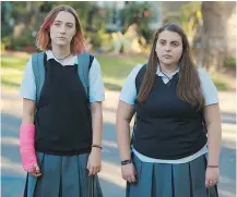  ?? — A24 FILES ?? Saoirse Ronan, left, and Beanie Feldstein star in Lady Bird. Ronan’s performanc­e has earned her some of the best reviews of her career.