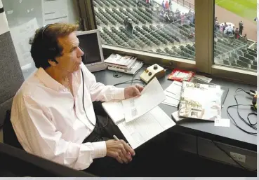  ?? SUN- TIMES ?? Longtime announcer Ed Farmer ( above) and Darrin Jackson call the White Sox’ games on WGN- AM ( 720).