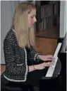  ??  ?? Die junge Pianistin Iulia Maria Marin spielte Chopin, Debussy und Liszt.