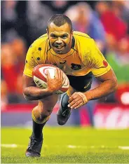  ??  ?? IT’S KURTAINS! Kurtley Beale in for fourth Australia try