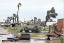  ?? HERNANDEZ/CALLER-TIMES GABE ?? A mobile home park is destroyed after Hurricane Harvey landed in Texas on Aug. 26, 2017.