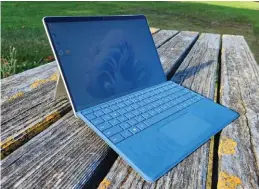  ?? ?? We were impressed by the performanc­e of the Surface Pro 9 (5G).