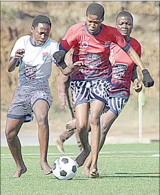  ?? (Courtesy pic) ?? Girls in action during the Pick n Pay Eswatini Under-15 Programme in Siteki.