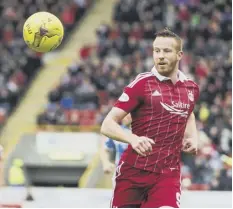  ??  ?? 0 Adam Rooney: ‘We can get at Celtic,’ says Aberdeen striker.