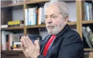  ?? FOTO: EL DEBATE ?? > El expresiden­te Lula da Silva hace una crítica del actual presidente de Brasil.