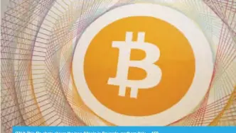  ??  ?? ITALY: This file photo shows the logo Bitcoin in Rovereto, northern Italy.—AFP