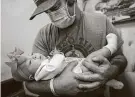  ?? Brett Coomer / Staff photograph­er ?? Matthew Gilbreath’s daughter, Dallie, 7 months, was one of the smallest babies ever born at TheWoman’s Hospital of Texas and graduated from the NICU in September.