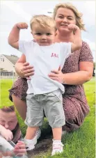  ??  ?? AVENGER Jaxon with mum anand, left, during treatment