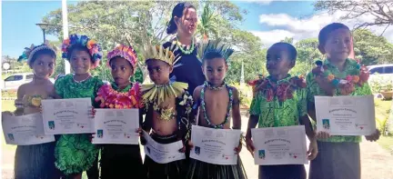  ?? Photo: UNICEF ?? Mobile Kindy Graduation on December 8, 2016 at the My Suva Park, with 31 students from the mobile kindergart­en awarded certificat­es of recognitio­n to move on to Year 1 in Primary School.