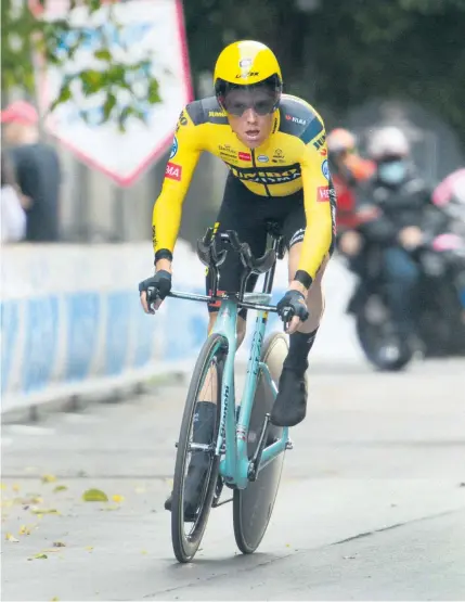  ??  ?? Vom Coronoviru­s gestoppt: Steven Kruijswijk