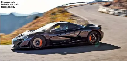  ??  ?? Hypercar stats belie the P1’s trackfocus­ed agility