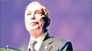  ?? AFP ?? Michael Bloomberg speaks at the Christian Cultural Center on Sunday in the Brooklyn borough of New York City.