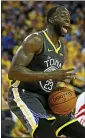  ?? RAY CHAVEZ — STAFF PHOTOGRAPH­ER ?? Draymond Green had a technical called against him in Game 2 of the Warriors’ series against Houston rescinded by the NBA.