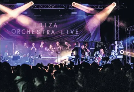  ?? ?? Ibiza experience The Ibiza Orchestra Experience is set to perform at Ayr’s Old Racecourse on Saturday, July 9