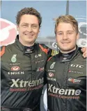  ??  ?? BAY’S BEST: Michael Stephen and Simon Moss are now preparing for the penultimat­e round of the Sasol GTC Africa