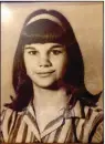  ?? Submitted photo ?? ■ Cathie Ward’s last school photo, taken in the fall of 1965 at Central Junior High School.