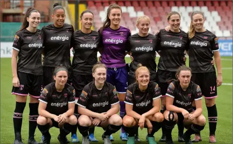  ??  ?? Wexford Youths Women, who ended an otherwise disappoint­ing Champions League qualifying group on a high note in Belfast.