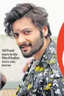  ?? PHOTO: VIRAL BHAYANI ?? Ali Fazal stars in the film Khufiya