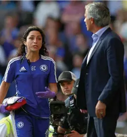  ?? BPI ?? Furious bust-up: Mourinho clashes with Carneiro last month