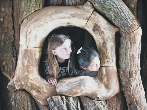  ??  ?? ACTIVE PLAY: William’s Den, a new timber play adventure which opens on Monday, is described as a ‘nostalgic nod to a bygone era of child’s play’.