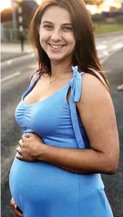  ??  ?? Ordeal: Anna England Kerr lost baby Clara at 38 weeks