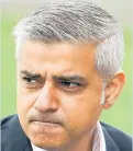  ??  ?? ON THE FRONTLINE Sadiq Khan