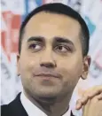  ??  ?? 0 Luigi Di Maio said media coverage was overblown