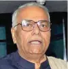  ?? - File photo ?? OUTSPOKEN LEADER: Former finance and foreign minister Yashwant Sinha announced his decision to quit BJP at a meeting of a new political action group attended by several opposition politician­s in Patna, Bihar.