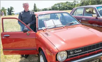  ??  ?? Michael Timmons with his 1979 Daihatsu Charade.